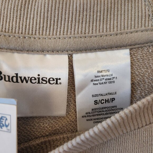 Women's Budweiser Eagle Graphic Sweatshirt - Taupe Size S NWT - Picture 6 of 9